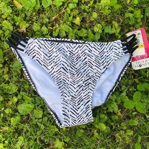 Black and White Bikini Bottoms